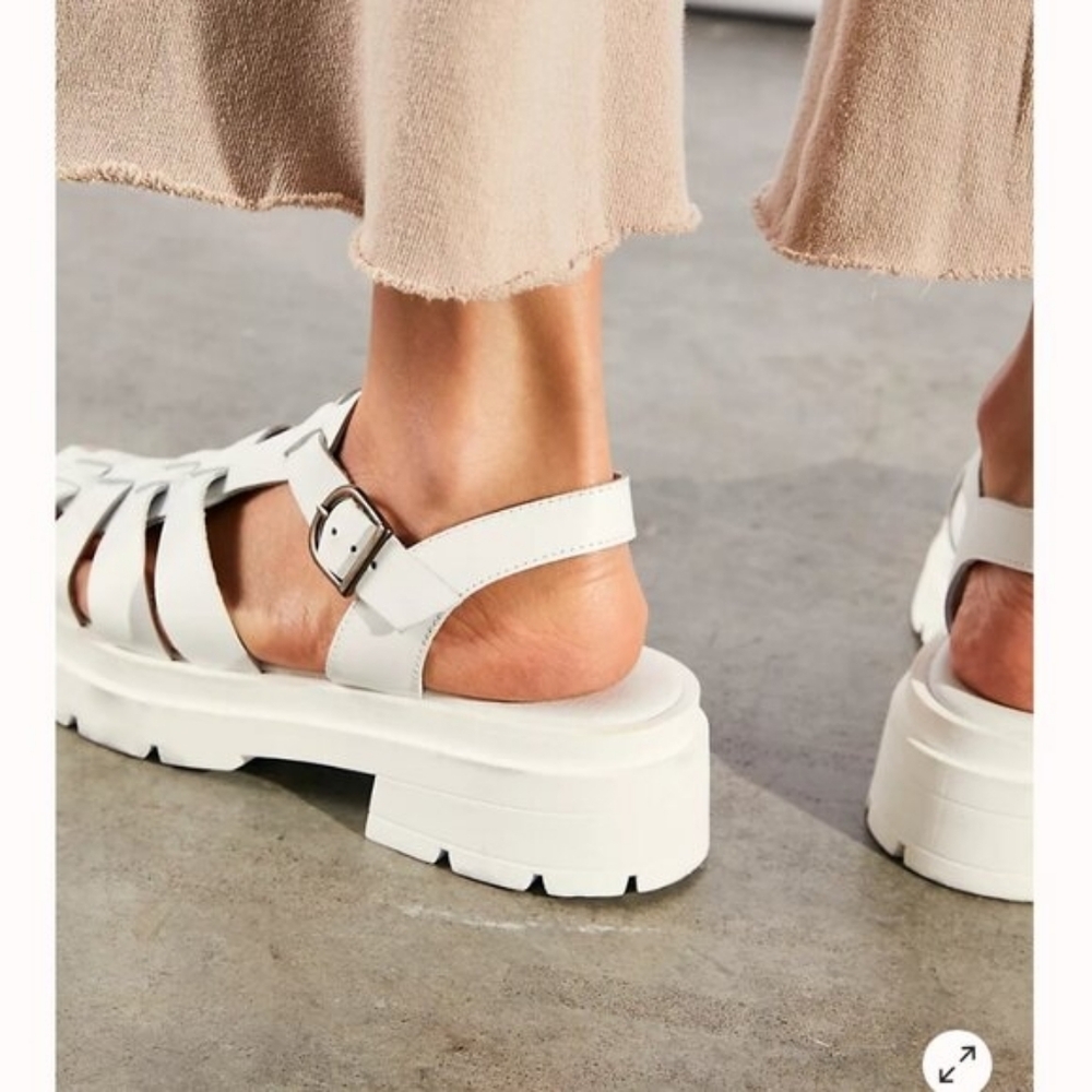 Free People Delaney Fisherman Platform Sandals Size - Picture 4 of 7